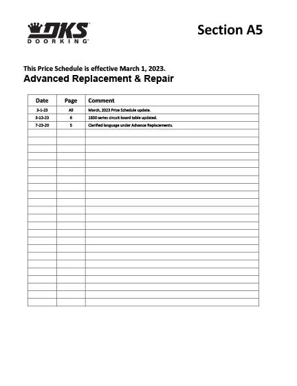 Section-A5_Mar_2023_7-20-23 Price Schedule