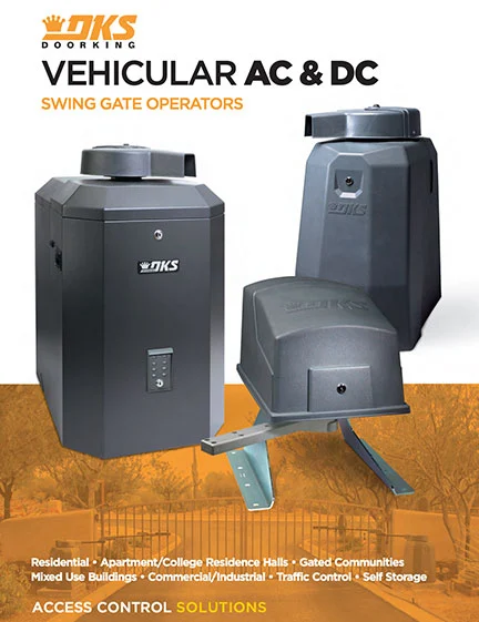 Vehicular AC & DC swing gate operator Brochure