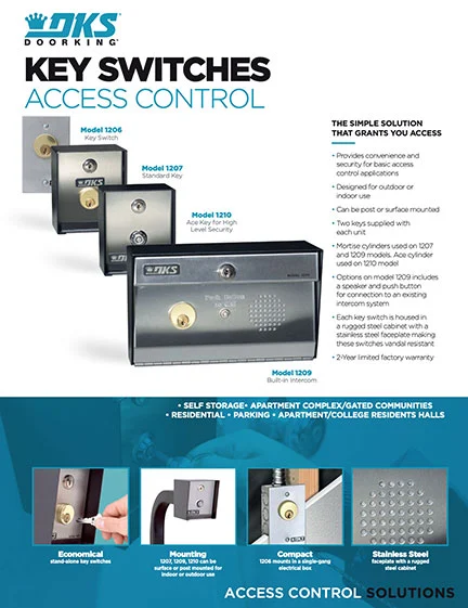 DKS Doorking Key Switch Literature